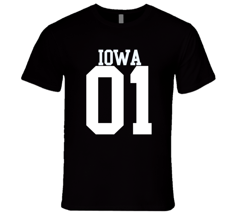 Iowa Is Number 01 State USA Pride Proud Sports Team College USA T Shirt