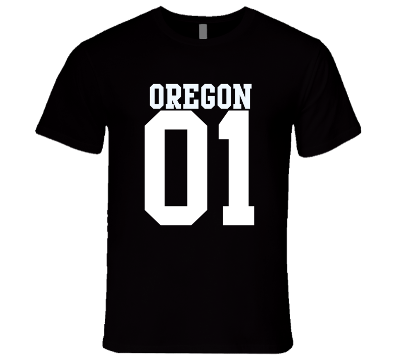 Oregon Is Number 01 State USA Pride Proud Sports Team College USA T Shirt