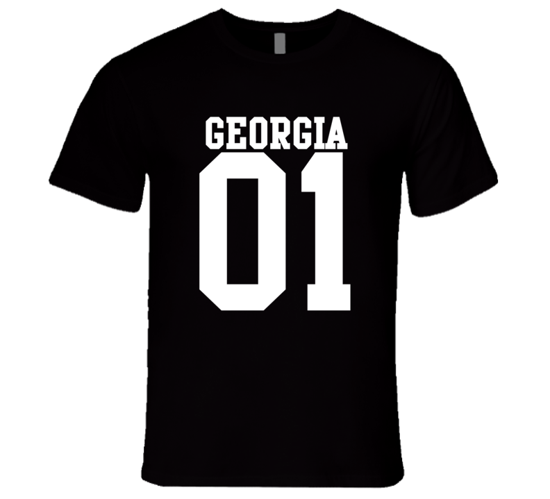 Georgia Is Number 01 State USA Pride Proud Sports Team College USA T Shirt