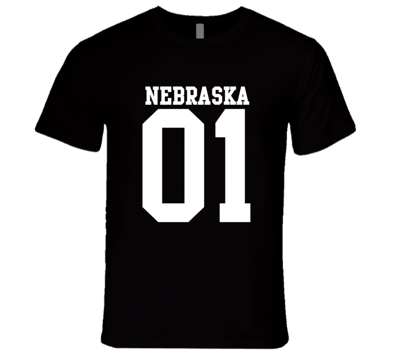 Nebraska Is Number 01 State USA Pride Proud Sports Team College USA T Shirt