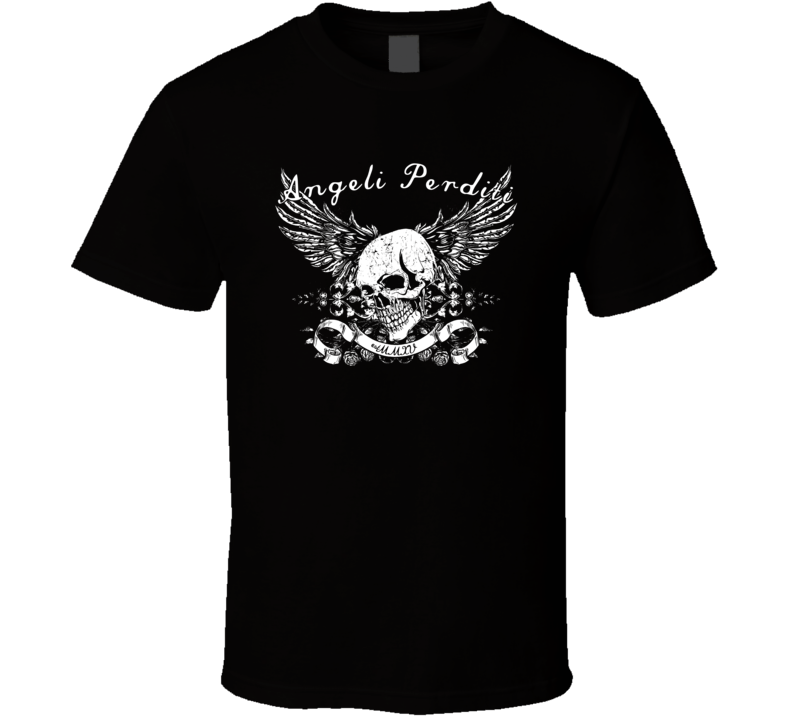 Angeli Perditi Lost Angels MMXV Skull Biker MMA Boxing T Shirt