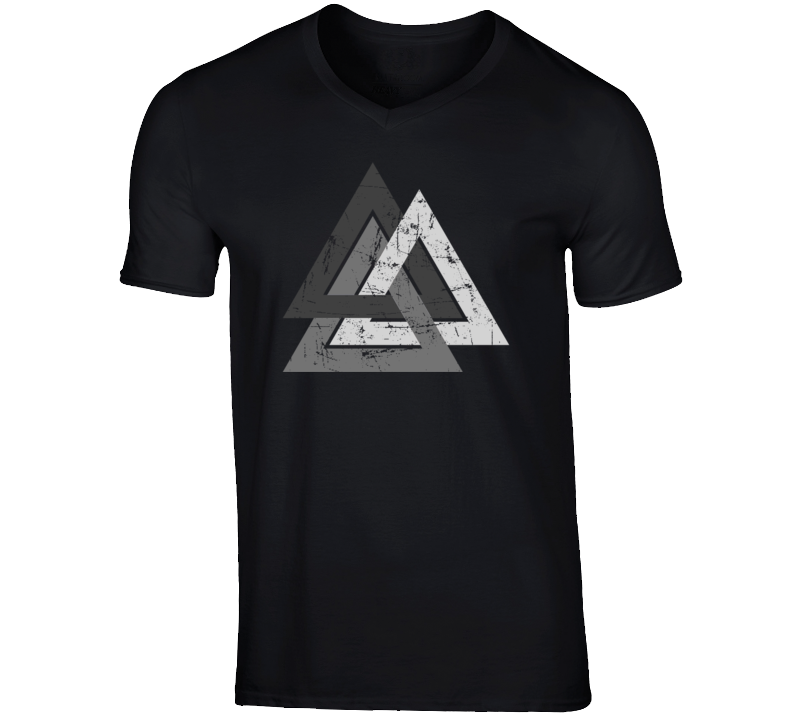 Viking Symbol of War Valknut Norse God T Shirt