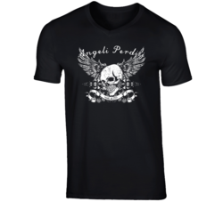 Angeli Perditi Lost Angels MMXV Skull Biker MMA Boxing V Neck T Shirt