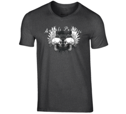 Angeli Perditi Punk Skull Beast Mode For The Gym V-Neck T Shirt